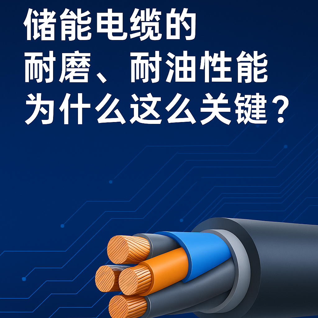 储能电缆的耐磨、耐油性能为什么这么要害？？？真实工况告诉你谜底