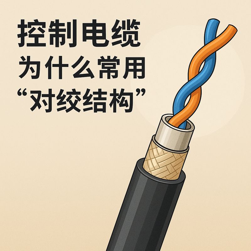 控制电缆为什么常用“对绞结构”？？？？？